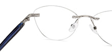 Load image into Gallery viewer, Silver Round Rimless Unisex Eyeglasses by John Jacobs Online-213501