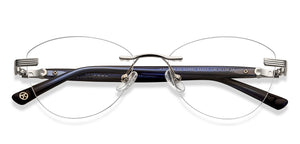 Silver Round Rimless Unisex Eyeglasses by John Jacobs Online-213501