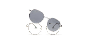 Silver Round Full Rim Unisex Eyeglasses by Lenskart Air-220238