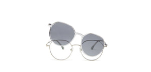 Silver Round Full Rim Unisex Eyeglasses by Lenskart Air-220238