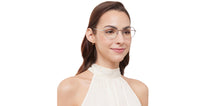 Load image into Gallery viewer, Silver Geometric Full Rim Unisex Eyeglasses by Lenskart Air-211610