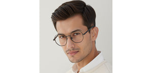 Silver Hexagonal Full Rim Unisex Eyeglasses by John Jacobs-233418