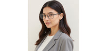 Load image into Gallery viewer, Silver Hexagonal Full Rim Unisex Eyeglasses by John Jacobs-233418