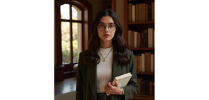 Silver Hexagonal Full Rim Unisex Eyeglasses by John Jacobs-233418