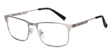 Load image into Gallery viewer, Silver Rectangle Full Rim Unisex Eyeglasses by John Jacobs-223222