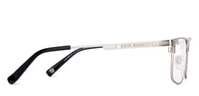 Load image into Gallery viewer, Silver Rectangle Full Rim Unisex Eyeglasses by John Jacobs-223222