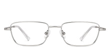 Load image into Gallery viewer, Silver Rectangle Full Rim Unisex Eyeglasses by Lenskart Air Online-222453