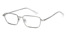 Load image into Gallery viewer, Silver Rectangle Full Rim Unisex Eyeglasses by Lenskart Air Online-222453