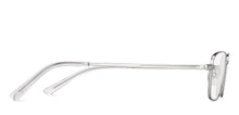 Load image into Gallery viewer, Silver Rectangle Full Rim Unisex Eyeglasses by Lenskart Air Online-222453