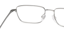 Load image into Gallery viewer, Silver Rectangle Full Rim Unisex Eyeglasses by Lenskart Air Online-222453