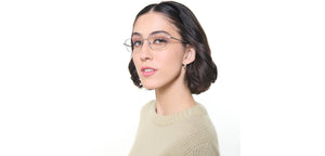 Silver Rectangle Full Rim Unisex Eyeglasses by Lenskart Air Online-222453