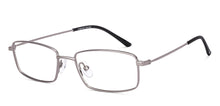 Load image into Gallery viewer, Silver Rectangle Full Rim Unisex Eyeglasses by Vincent Chase-219544