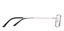 Load image into Gallery viewer, Silver Rectangle Full Rim Unisex Eyeglasses by Vincent Chase-219544