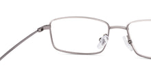 Load image into Gallery viewer, Silver Rectangle Full Rim Unisex Eyeglasses by Vincent Chase-219544