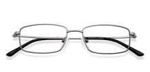 Load image into Gallery viewer, Silver Rectangle Full Rim Unisex Eyeglasses by Vincent Chase-219544