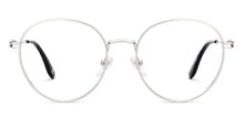 Load image into Gallery viewer, Silver Round Full Rim Unisex Eyeglasses by Lenskart-232702