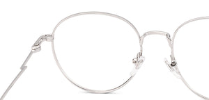Silver Round Full Rim Unisex Eyeglasses by Lenskart-232702