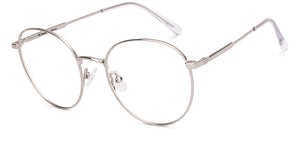 Silver Round Full Rim Women Eyeglasses by Lenskart-220684