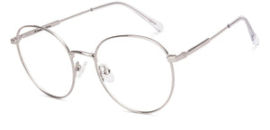 Silver Round Full Rim Women Eyeglasses by Lenskart-220684