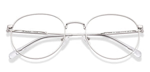 Silver Round Full Rim Women Eyeglasses by Lenskart-220684