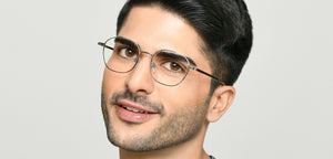 Silver Round Full Rim Unisex Eyeglasses by Vincent Chase-222699
