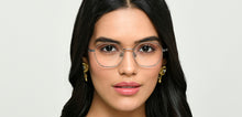 Load image into Gallery viewer, Silver Round Full Rim Unisex Eyeglasses by Vincent Chase-222699