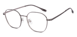 Silver Round Full Rim Unisex Eyeglasses by Vincent Chase-222699