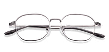 Load image into Gallery viewer, Silver Round Full Rim Unisex Eyeglasses by Vincent Chase-222699