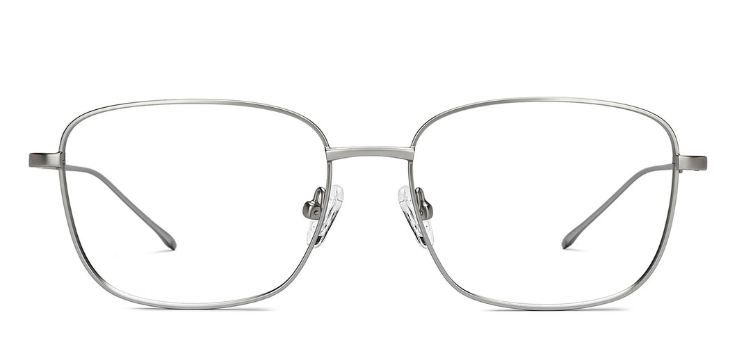 Silver Square Full Rim Unisex Eyeglasses by Lenskart Air-211602