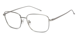 Silver Square Full Rim Unisex Eyeglasses by Lenskart Air-211602