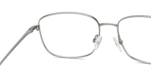 Silver Square Full Rim Unisex Eyeglasses by Lenskart Air-211602