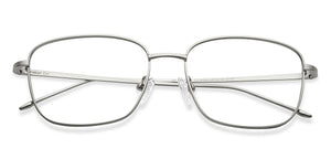 Silver Square Full Rim Unisex Eyeglasses by Lenskart Air-211602