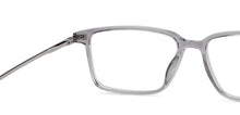 Load image into Gallery viewer, Silver Rectangle Full Rim Unisex Eyeglasses by Lenskart Air-217656
