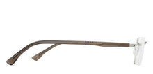 Load image into Gallery viewer, Silver Rectangle Rimless Unisex Eyeglasses by John Jacobs-212108