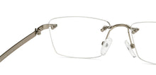 Load image into Gallery viewer, Silver Square Rimless Unisex Eyeglasses by Lenskart Air-211057