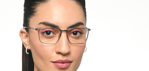Grey Rectangle Full Rim Unisex Eyeglasses by Lenskart Air-215406
