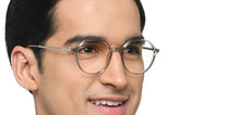 Load image into Gallery viewer, Transparent Round Full Rim Unisex Eyeglasses by Lenskart Air-215423