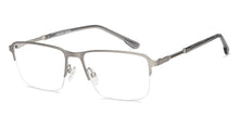Load image into Gallery viewer, Silver Rectangle Half Rim Unisex Eyeglasses by Vincent Chase Online-207977