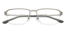 Load image into Gallery viewer, Silver Rectangle Half Rim Unisex Eyeglasses by Vincent Chase Online-207977