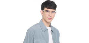 Silver Round Rimless Unisex Eyeglasses by Lenskart Air-225551