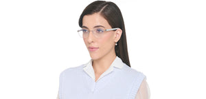 Silver Round Rimless Unisex Eyeglasses by Lenskart Air-225551