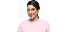 Load image into Gallery viewer, Silver Rectangle Rimless Unisex Eyeglasses by John Jacobs Online-209686