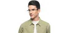 Load image into Gallery viewer, Silver Rectangle Rimless Unisex Eyeglasses by John Jacobs Online-209686