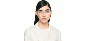 Silver Rectangle Rimless Unisex Eyeglasses by Vincent Chase Online-219462