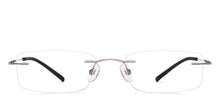 Load image into Gallery viewer, Silver Rectangle Rimless Unisex Eyeglasses by Vincent Chase Online-219462