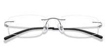 Load image into Gallery viewer, Silver Rectangle Rimless Unisex Eyeglasses by Vincent Chase Online-219462