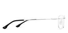 Load image into Gallery viewer, Silver Rectangle Rimless Unisex Eyeglasses by Vincent Chase-219468