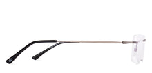 Load image into Gallery viewer, Gunmetal Rectangle Rimless Unisex Eyeglasses by Vincent Chase-217722