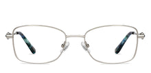 Load image into Gallery viewer, Silver Rectangle Full Rim Women Eyeglasses by John Jacobs Online-205886