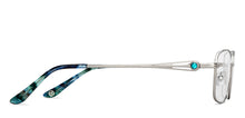 Load image into Gallery viewer, Silver Rectangle Full Rim Women Eyeglasses by John Jacobs Online-205886